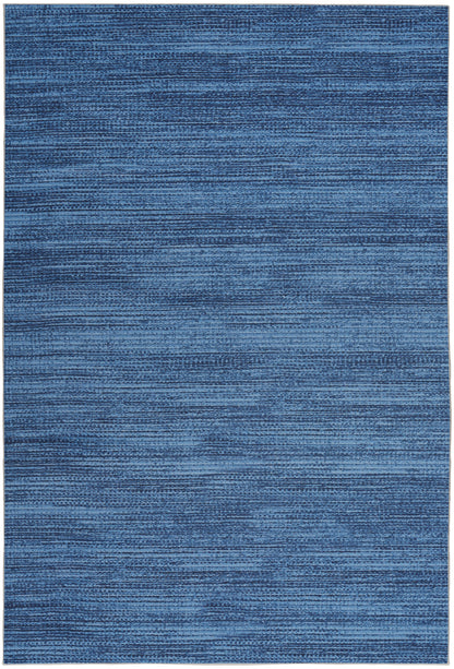 Nourison Home Nourison Washables NWB03 Blue Contemporary Power-loomed Rug