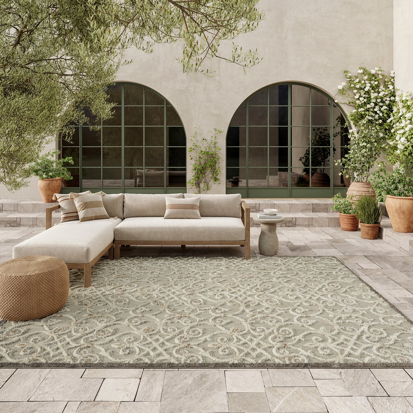 Nourison Home Aloha  Natural  Contemporary