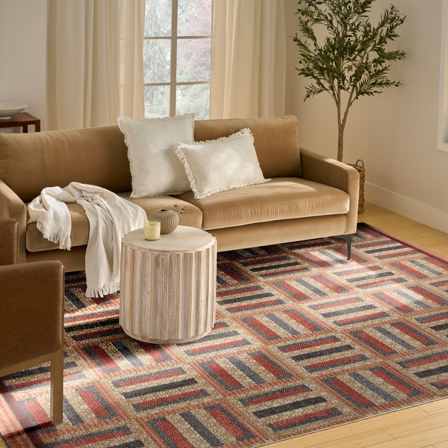 Nourison Home Nordic  Multicolor  Contemporary