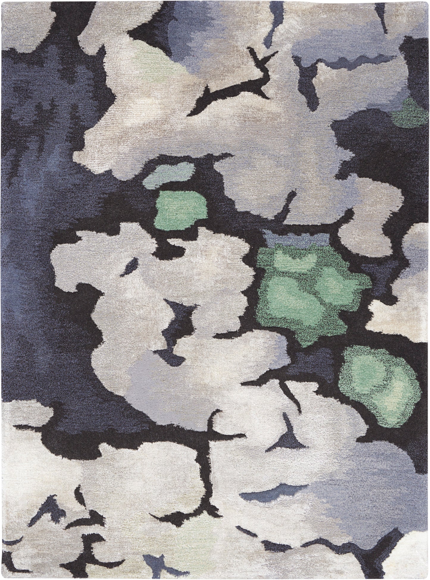 Nourison Home Prismatic PRS03 Charcoal Contemporary Hand Tufted Rug