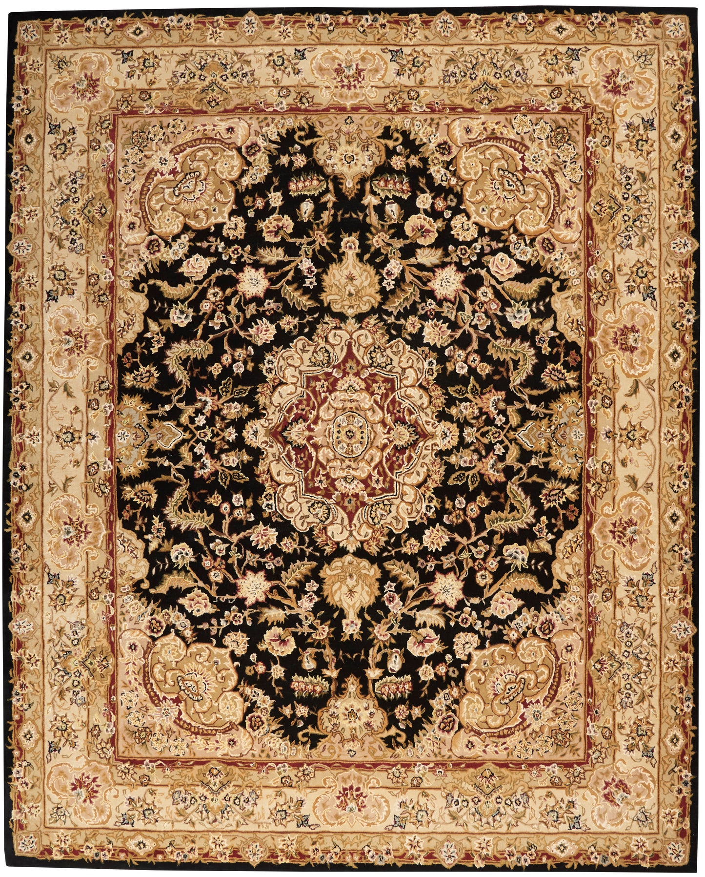 Nourison Home Nourison 2000 2028 Black Traditional Tufted Rug