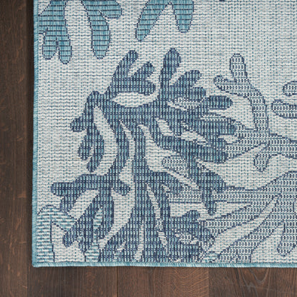 Nourison Home Garden Oasis  Blue  Contemporary