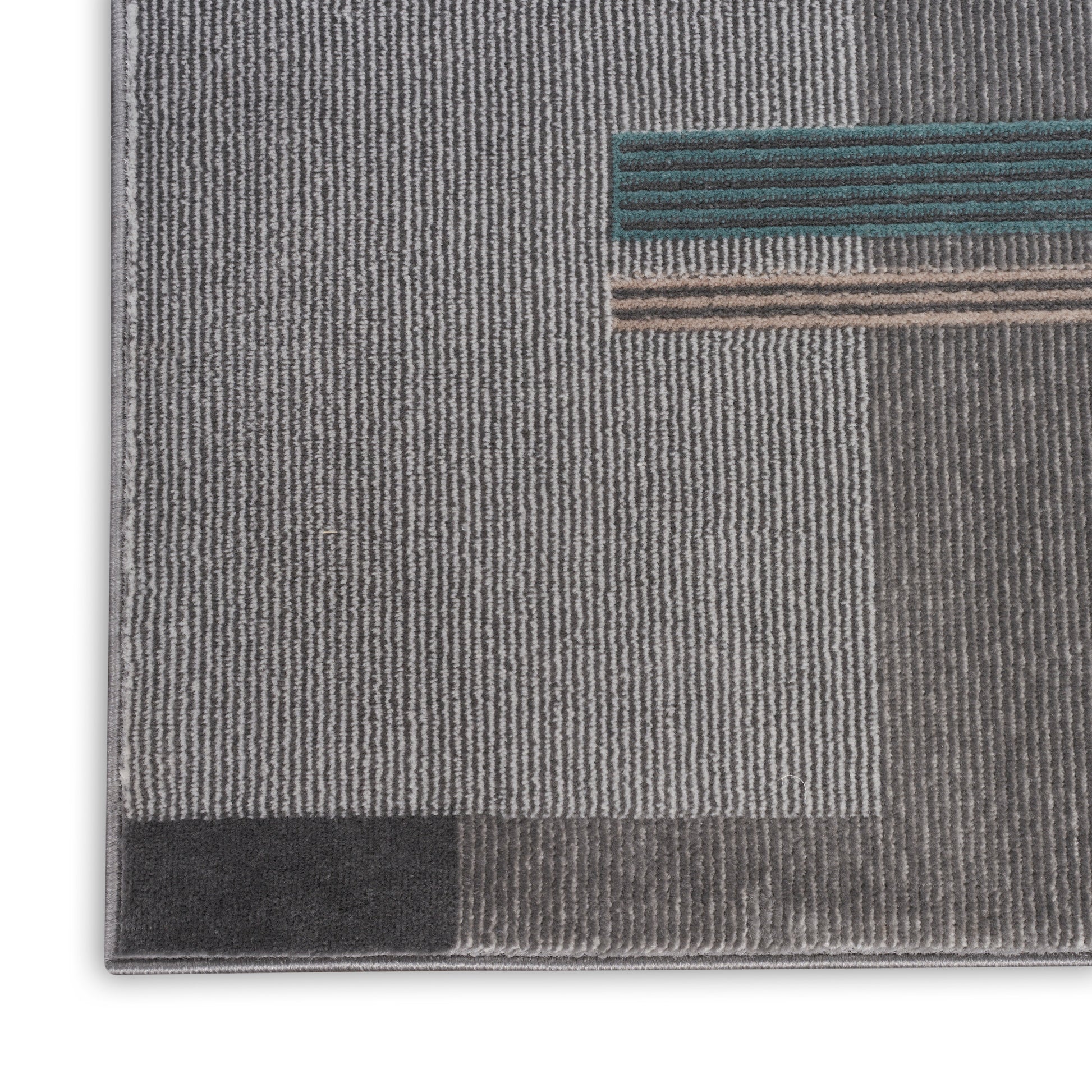 Nourison Home Thalia  Grey Multicolor  Contemporary