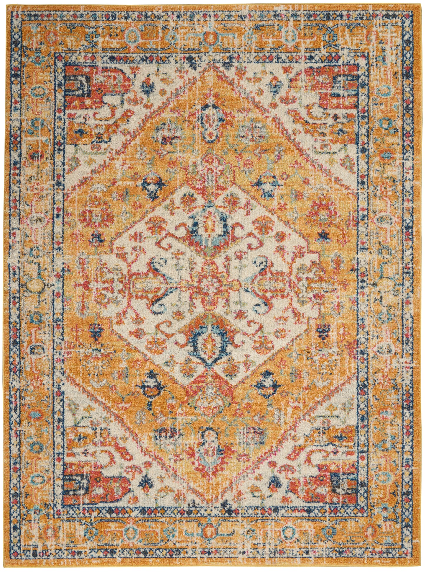 Nourison Home Passion PSN23 Ivory Yellow Transitional Power-loomed Rugs