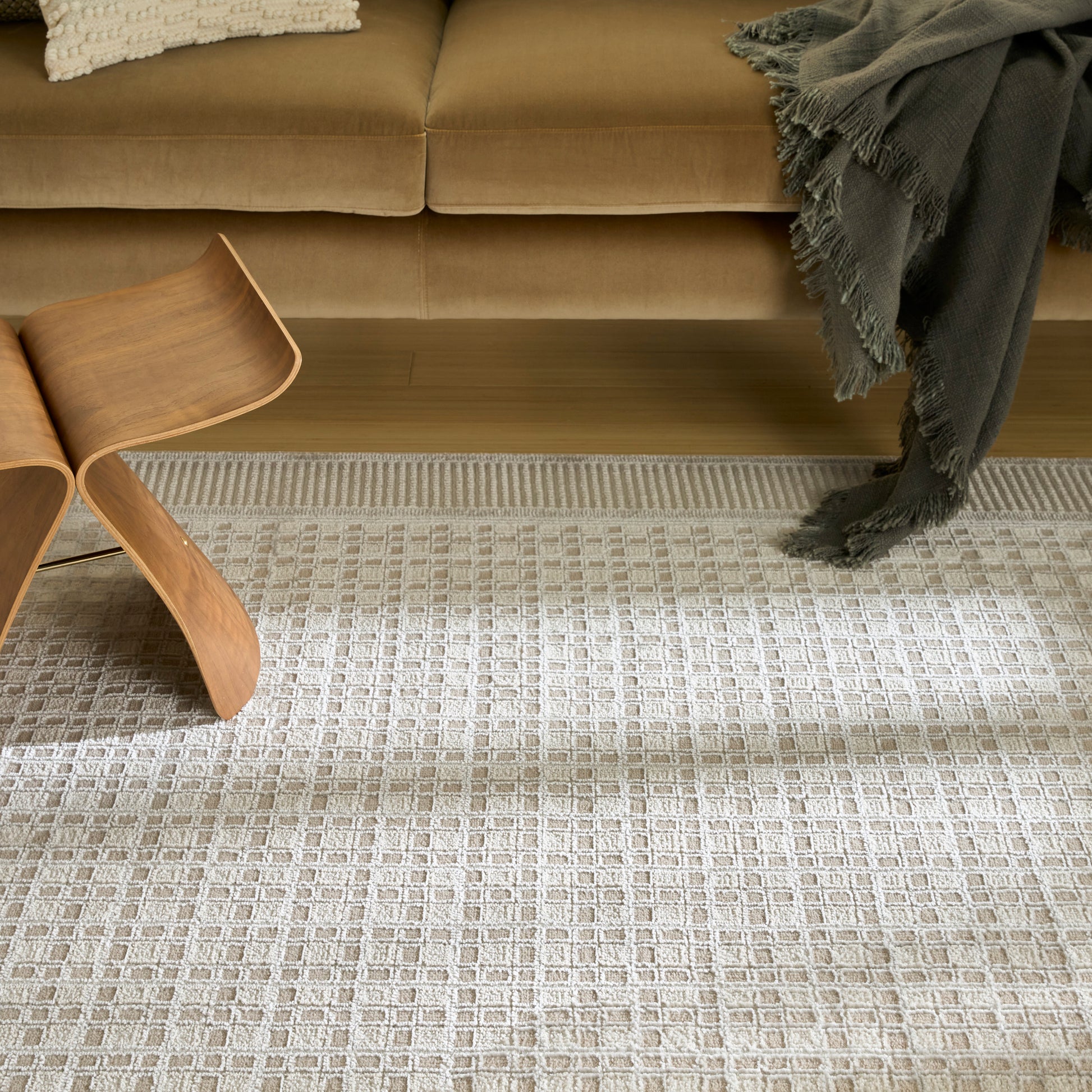 Nourison Home Nordic  Beige  Contemporary