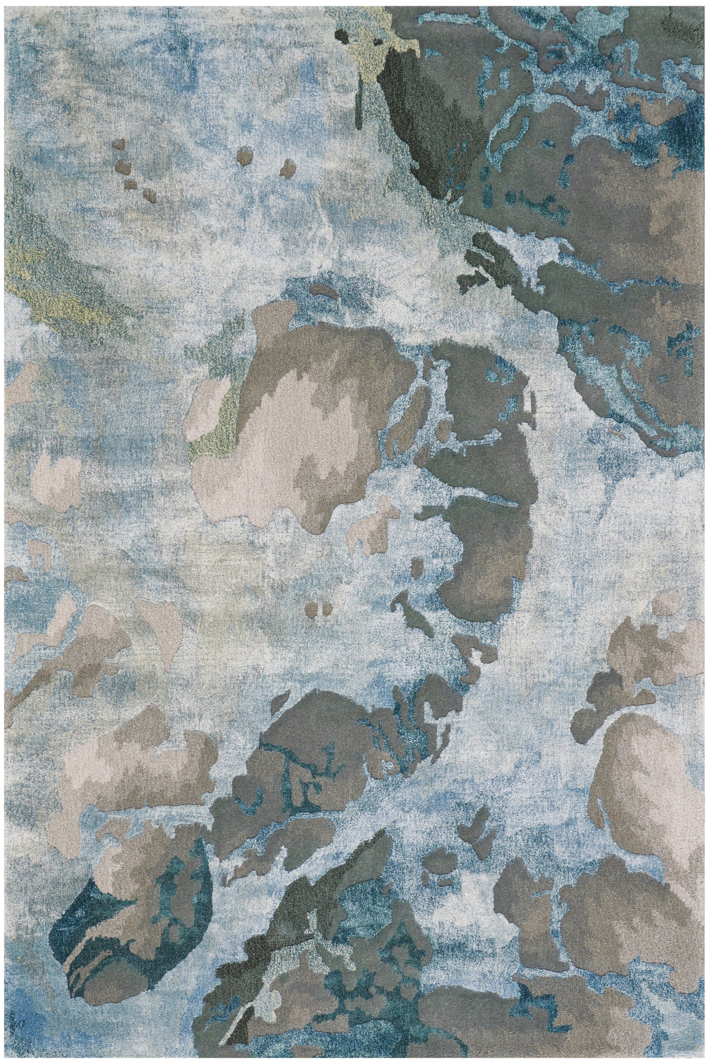 Nourison Home Prismatic PRS14 Grey Slate Contemporary Hand Tufted Rug