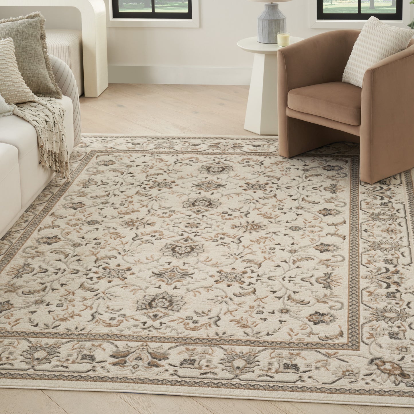 Nourison Home Serenity Home  Ivory Mocha  Traditional