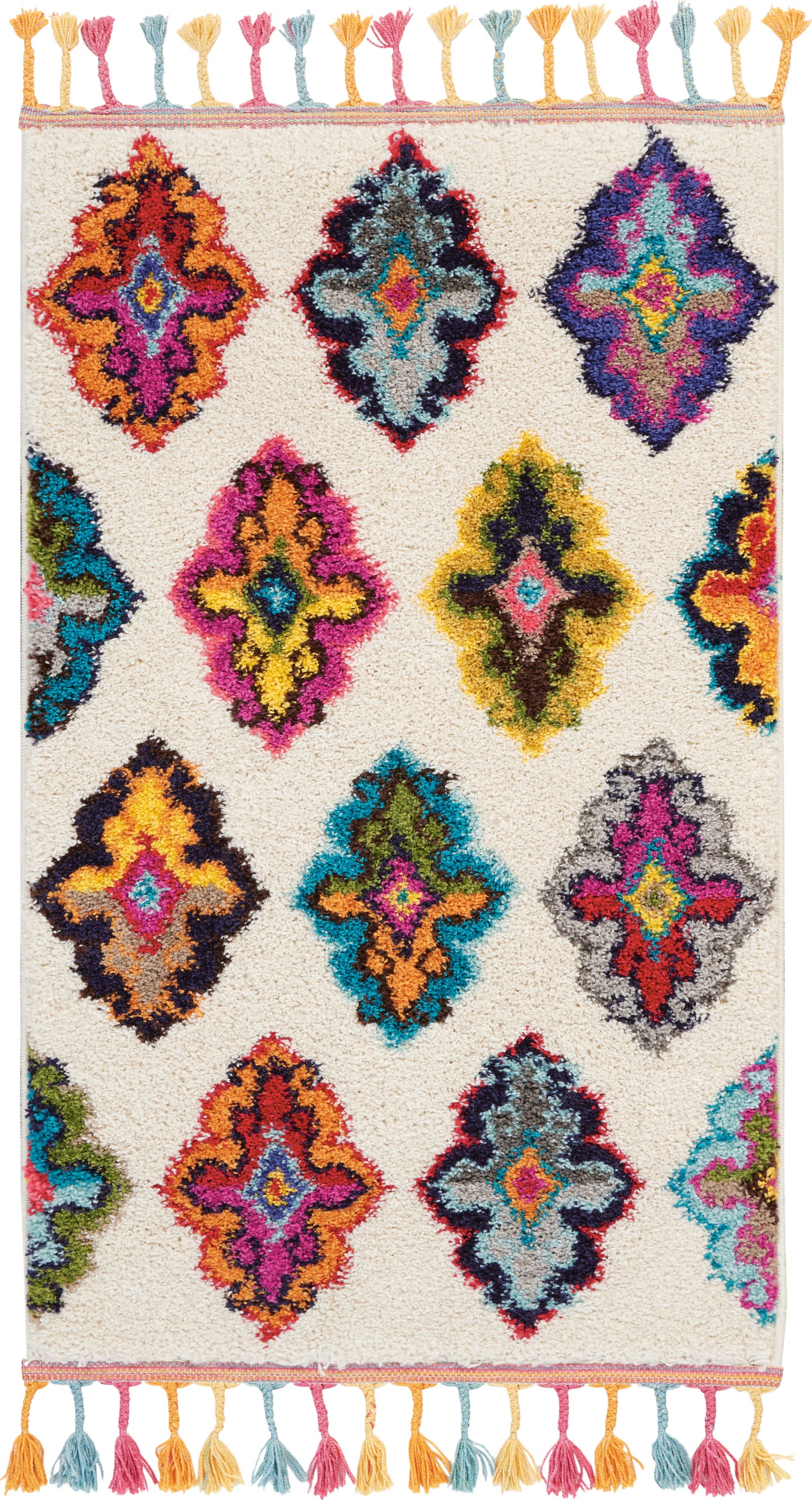 Nourison Home Nomad NMD06 Ivory Multicolor Transitional Power-loomed Rug