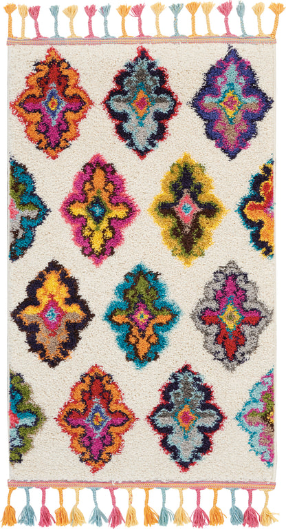 Nourison Home Nomad NMD06 Ivory Multicolor Transitional Power-loomed Rug