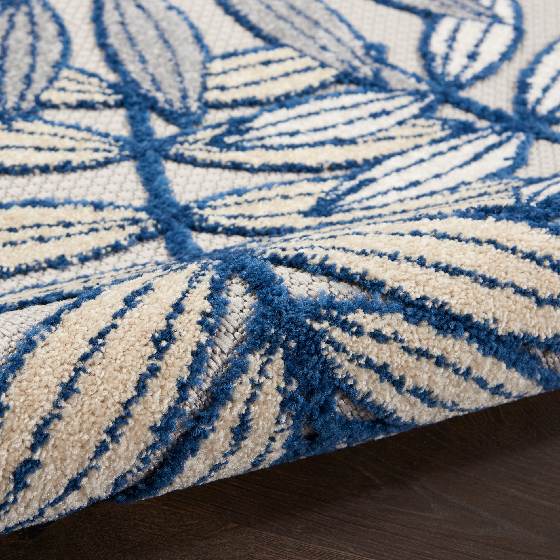 Nourison Home Aloha  Ivory Navy  Contemporary