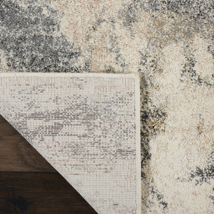 Nourison Home Fusion  Cream Grey  Contemporary