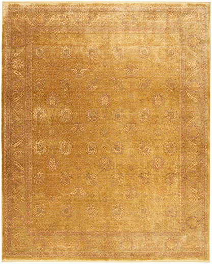 Nourison Home Luxurious LRS02 Gold Traditional Loom-woven Rug