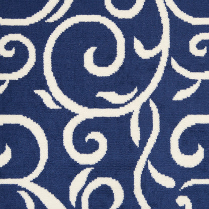 Nourison Home Grafix  Navy  Contemporary