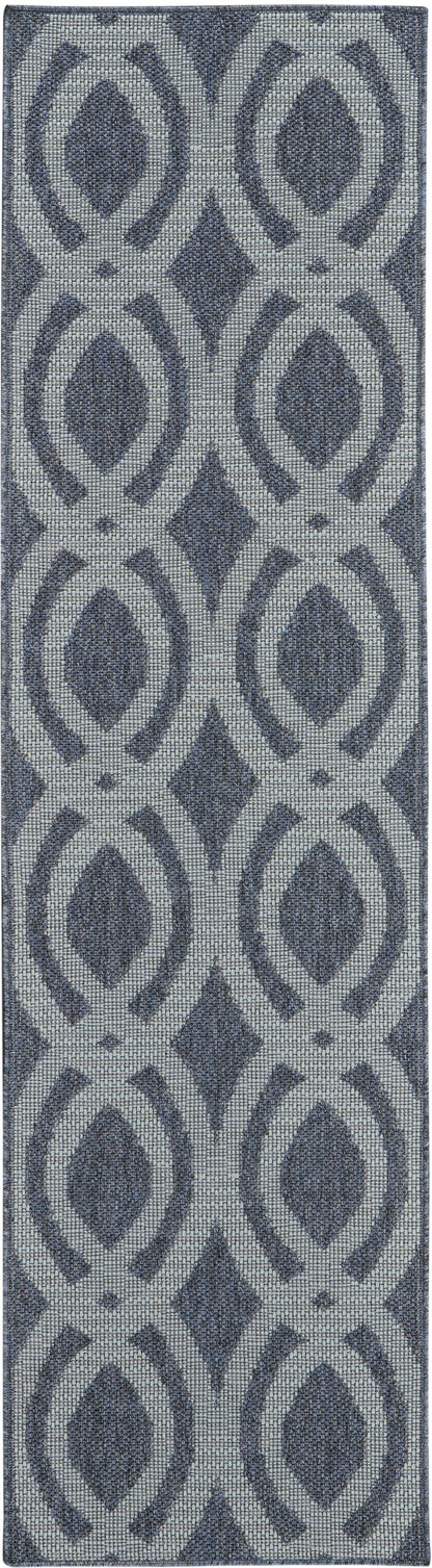 Nourison Home Aruba ARB05 Slate Light Blue Contemporary Power-loomed Rug