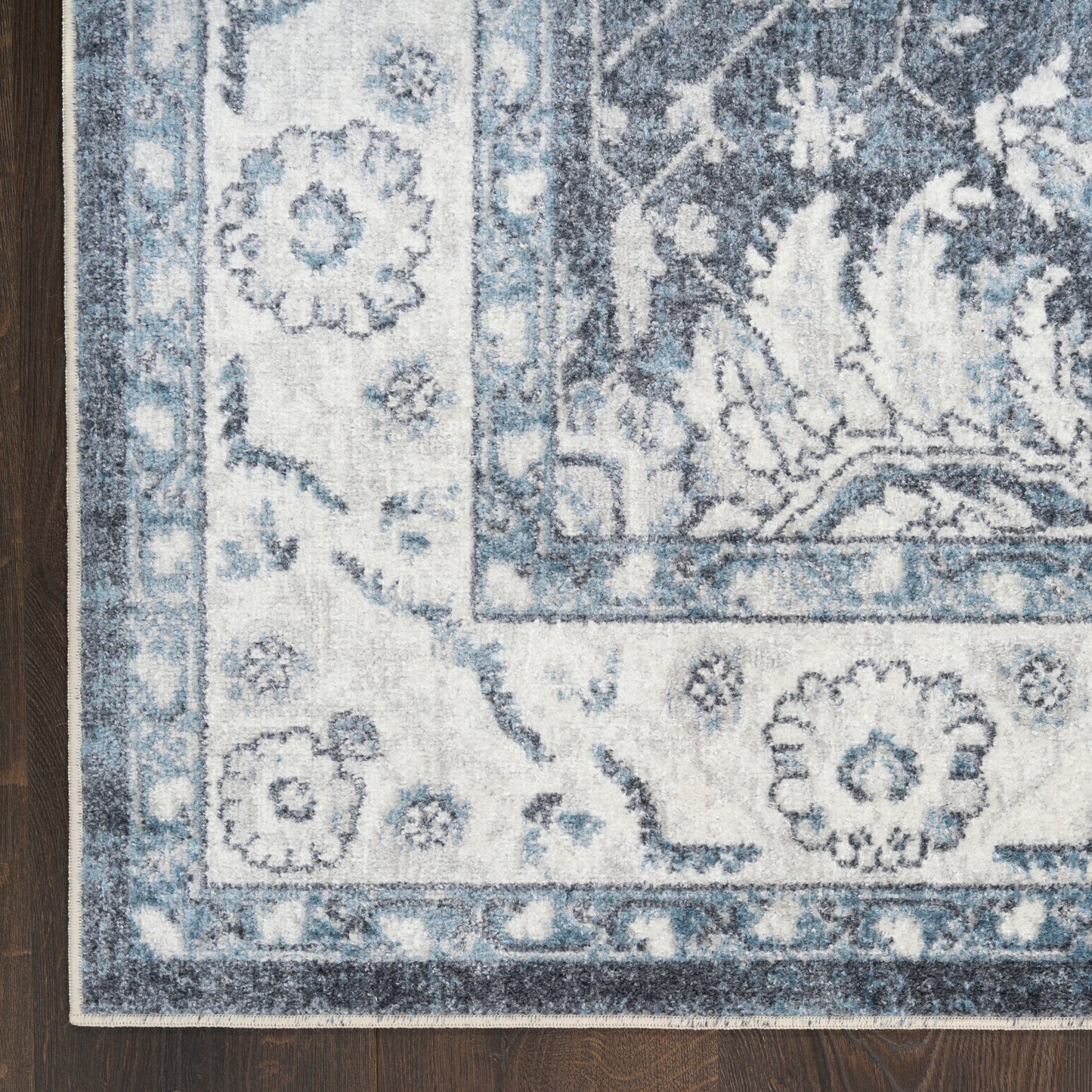 Nourison Home Astra Machine Washable  Slate  Traditional