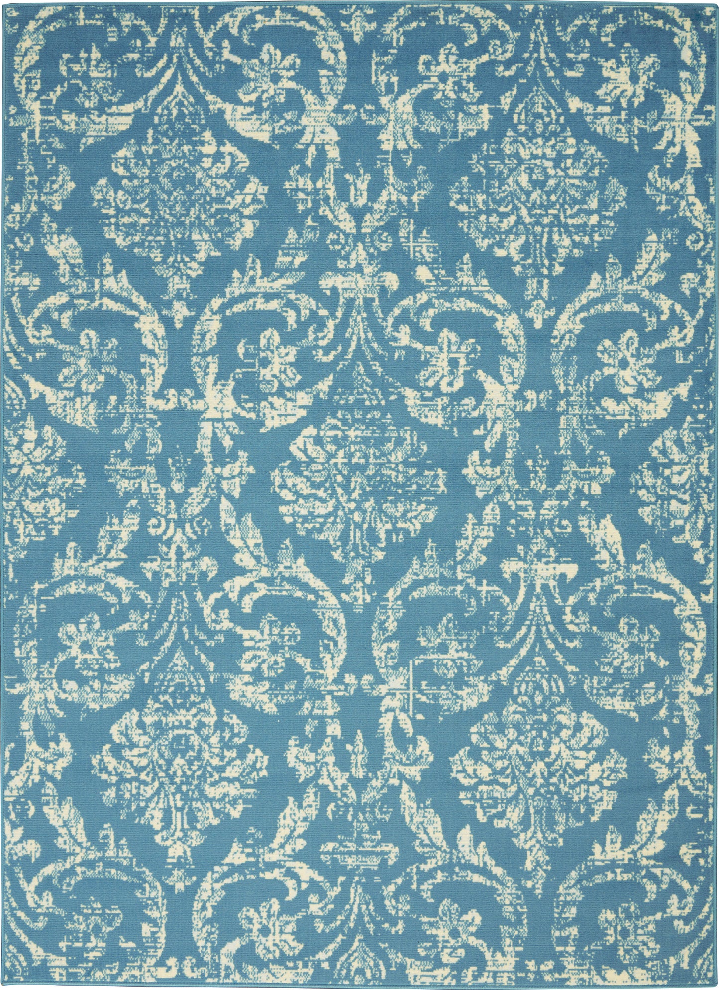 Nourison Home Jubilant JUB09 Blue Transitional Power-loomed Rug