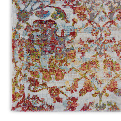 Nourison Home Ankara Global  Ivory Orange  Transitional