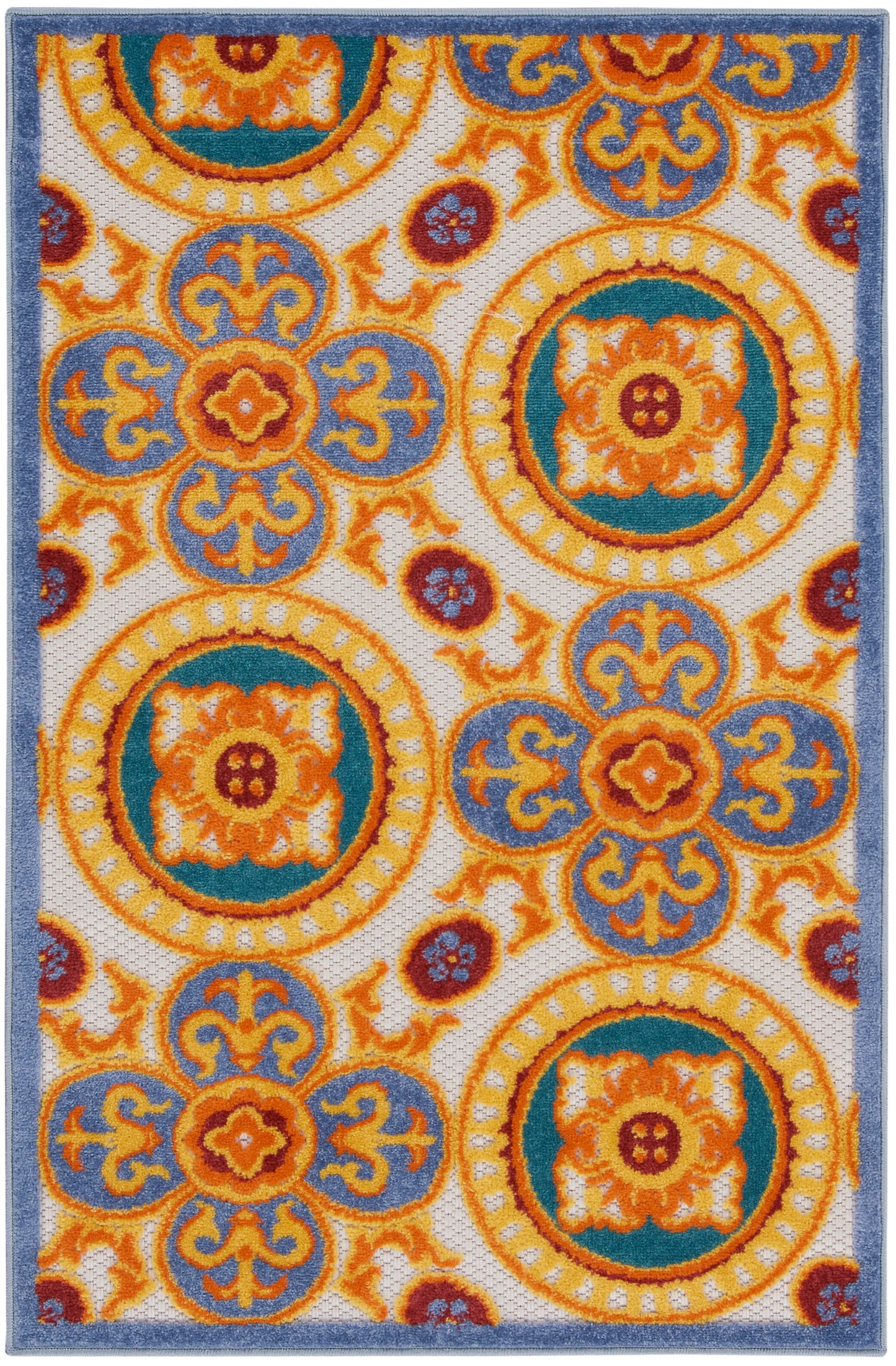 Nourison Home Aloha ALH30 Multicolor Contemporary Power-loomed Rugs