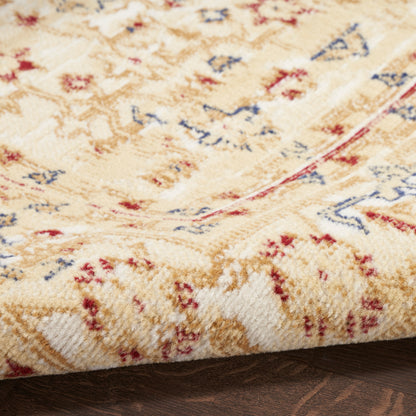 Nourison Home Grafix  Cream Multicolor  Traditional