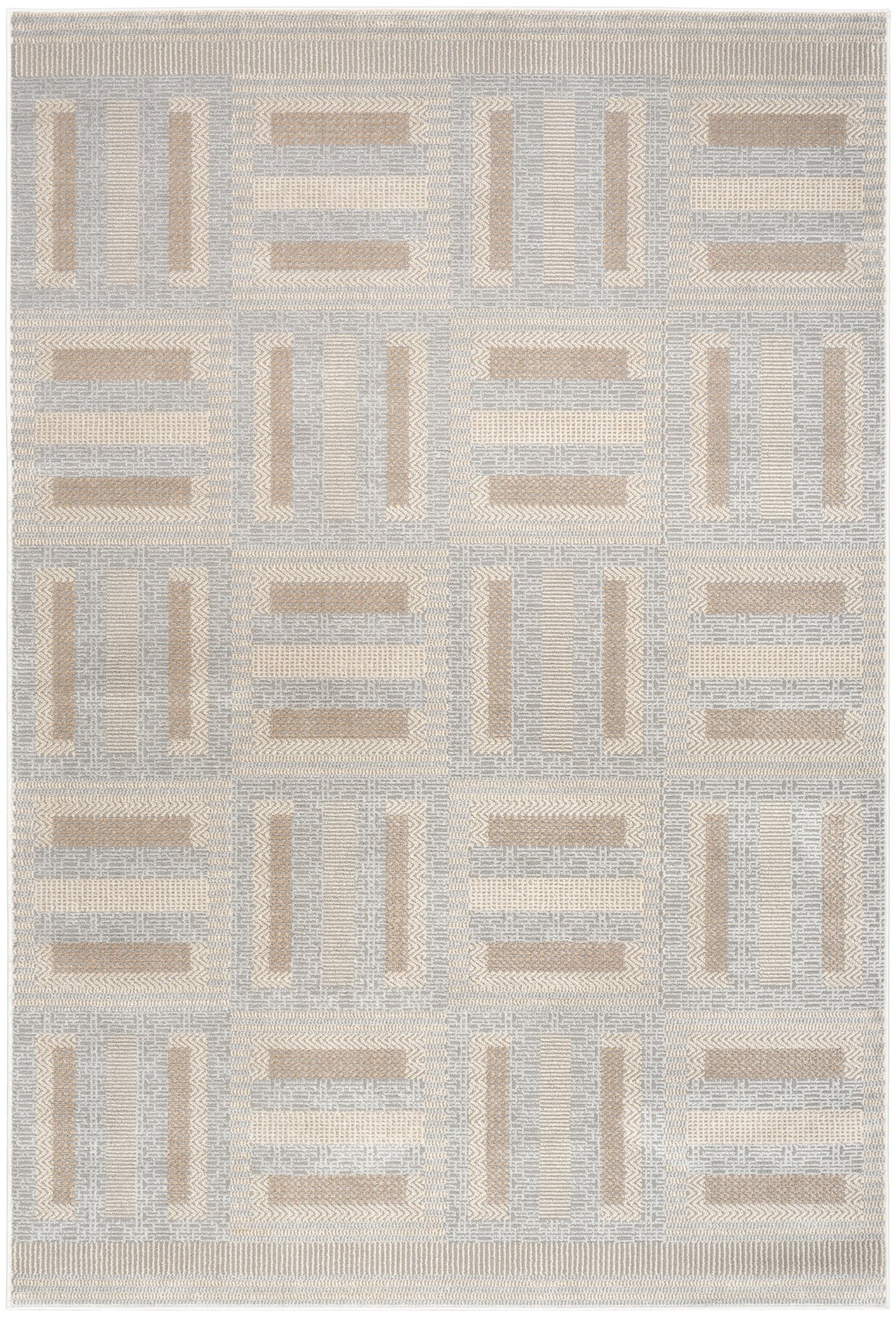 Nourison Home Nordic NRC11 Grey Multicolor Contemporary Power-loomed Rug