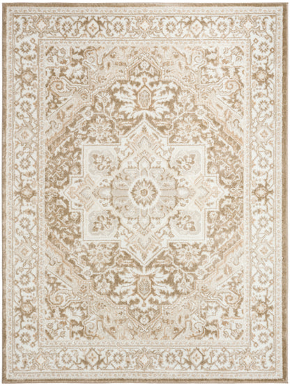 Nourison Home Dekor DEK08 Taupe Ivory Traditional Machine Woven Rug