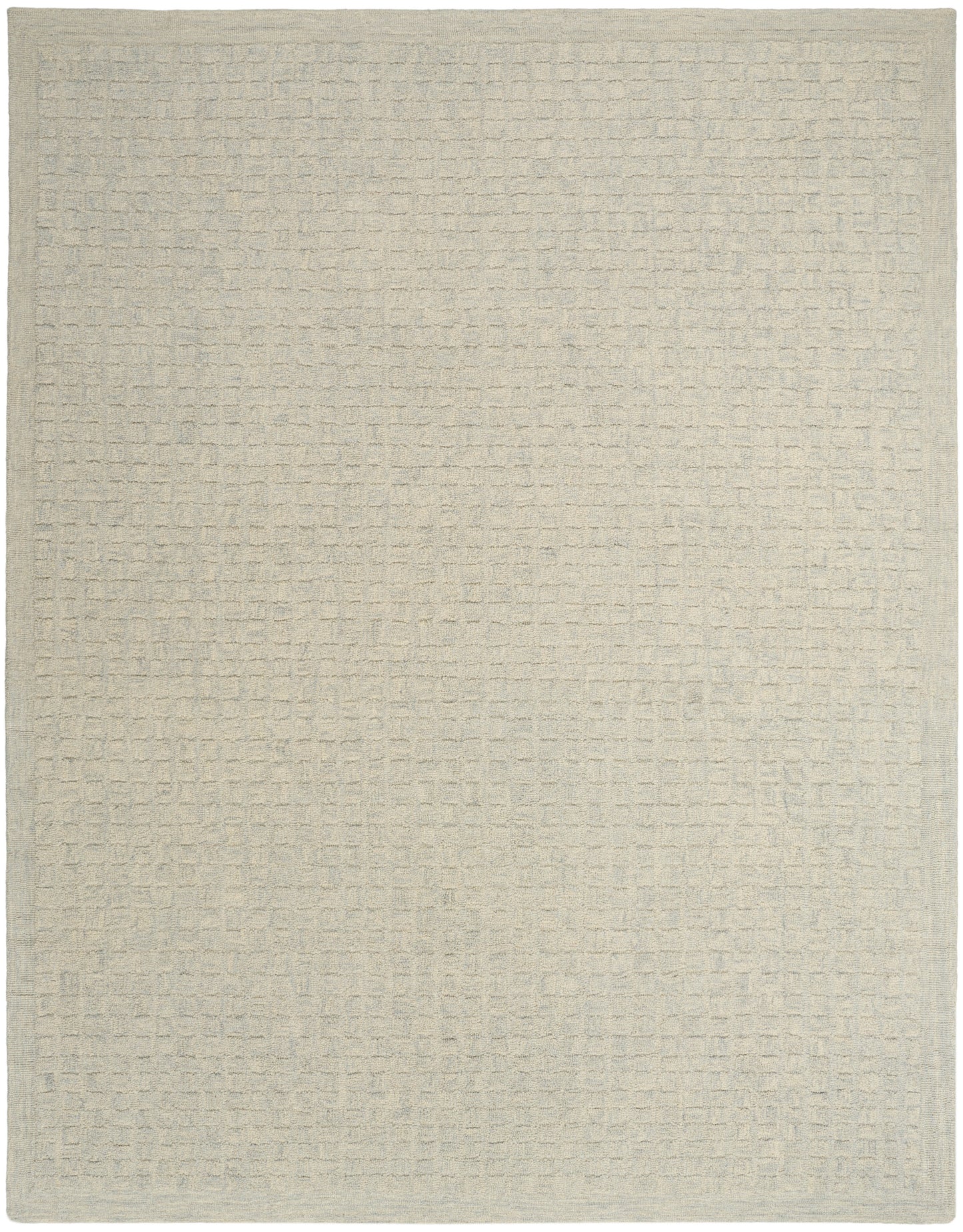 DKNY Pure Grids PGR01 Light Blue Contemporary Hand Tufted Rug