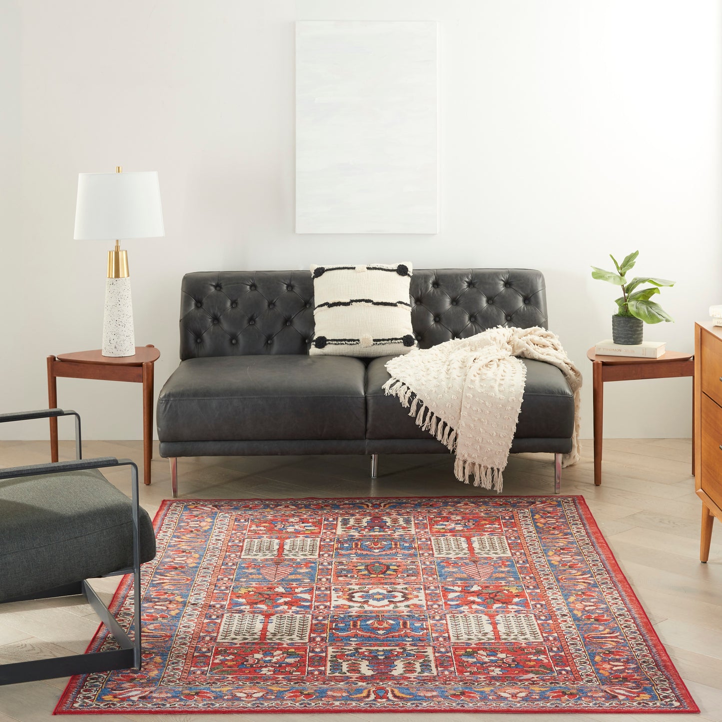 Nourison Home Fulton  Red  Traditional