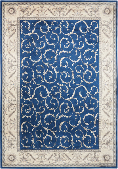 Nourison Home Somerset ST02 Navy Traditional Power-loomed Rug