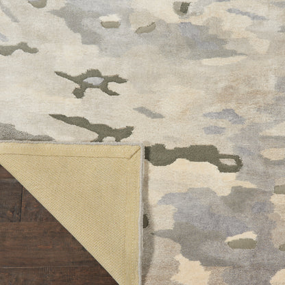 Nourison Home Prismatic  Silver Cloud  Contemporary