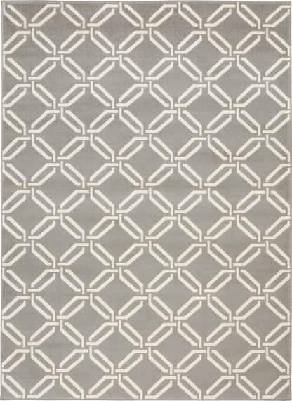 Nourison Home Jubilant JUB17 Grey Contemporary Power-loomed Rug