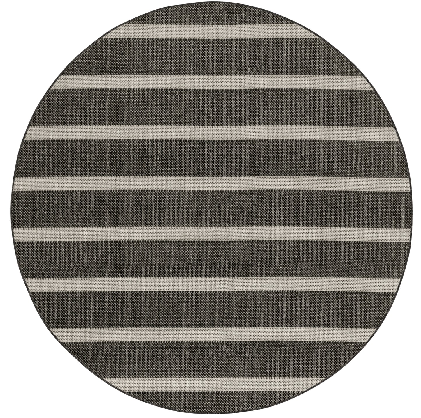 Nourison Home Positano POS03 Black Ivory Contemporary Power-loomed Rug
