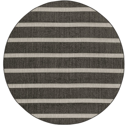 Nourison Home Positano POS03 Black Ivory Contemporary Power-loomed Rug
