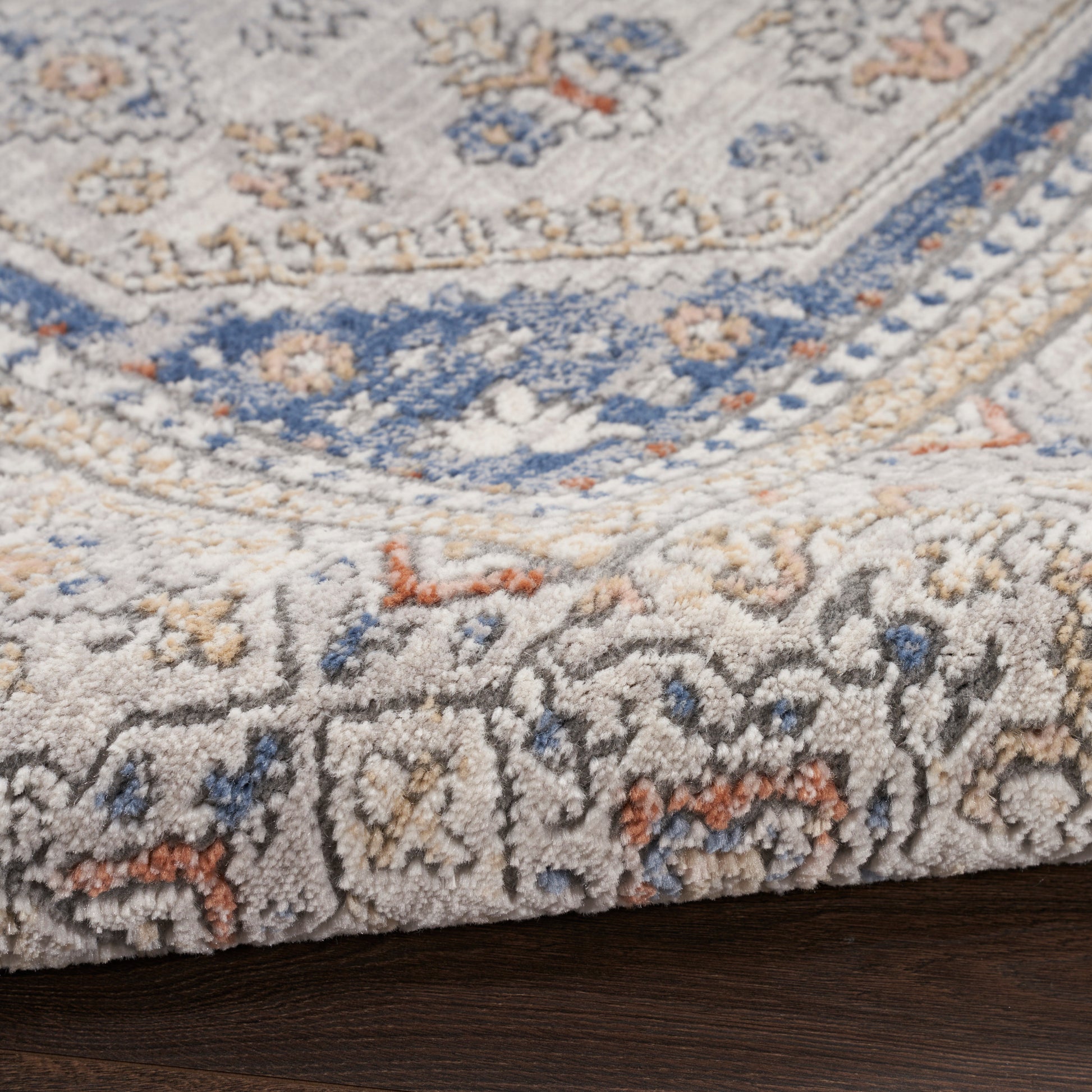 Nourison Home Series 4  Grey Blue  Traditional