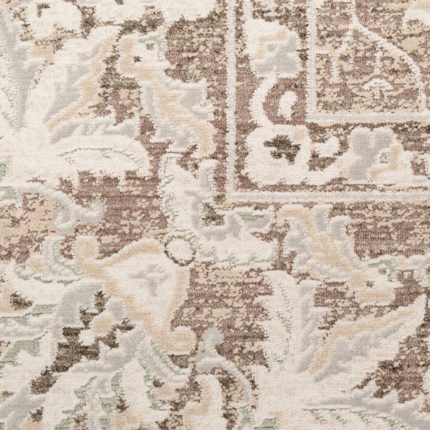 Nourison Home Soft Mist  Mocha Ivory  Traditional