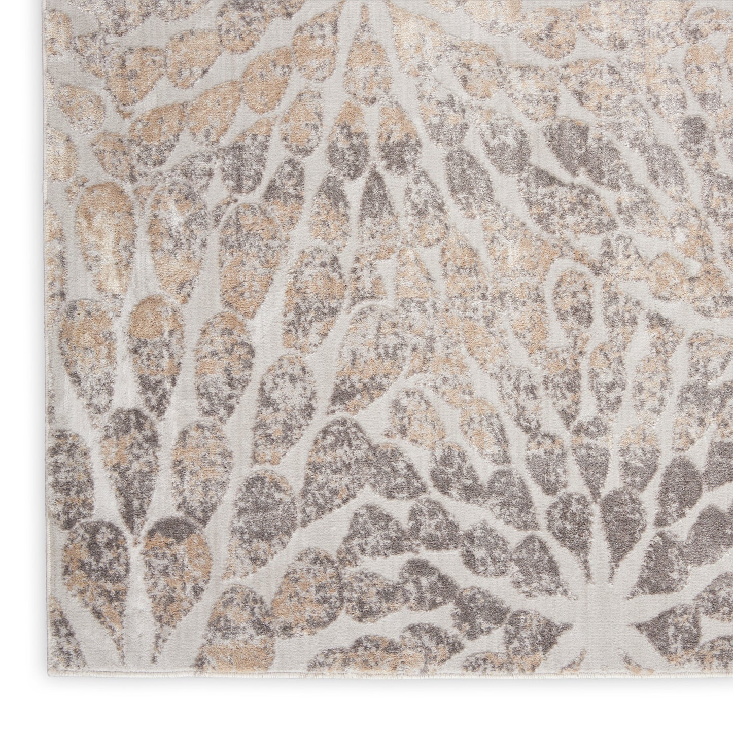 Nourison Home Silky Textures  Ivory Beige  Contemporary