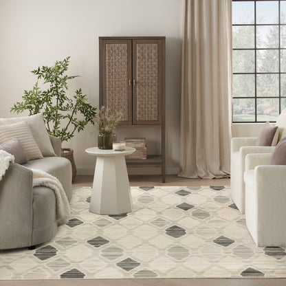 Nourison Home Serenity Home  Beige Grey  Contemporary