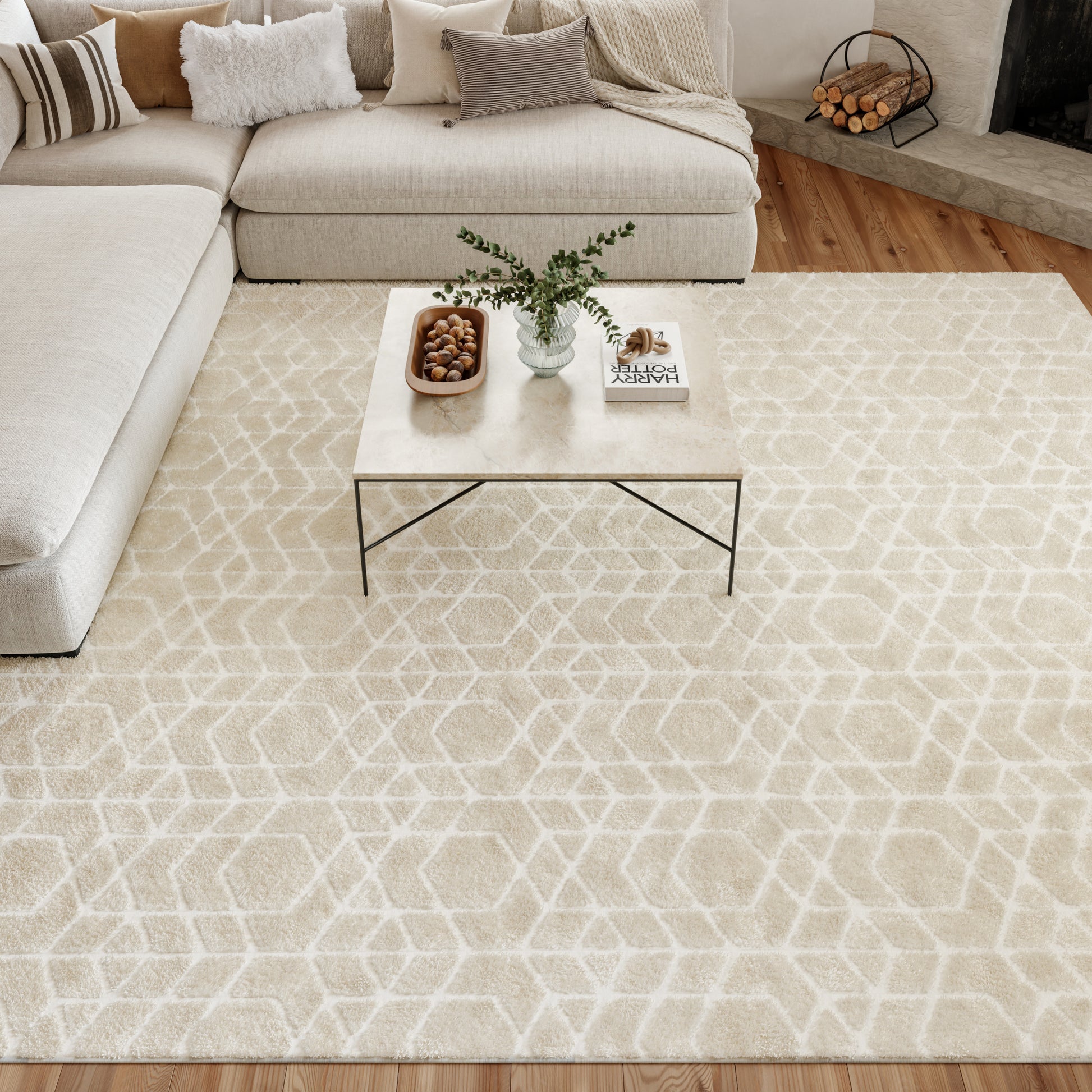 Nourison Home Washable Charm  Ivory  Contemporary