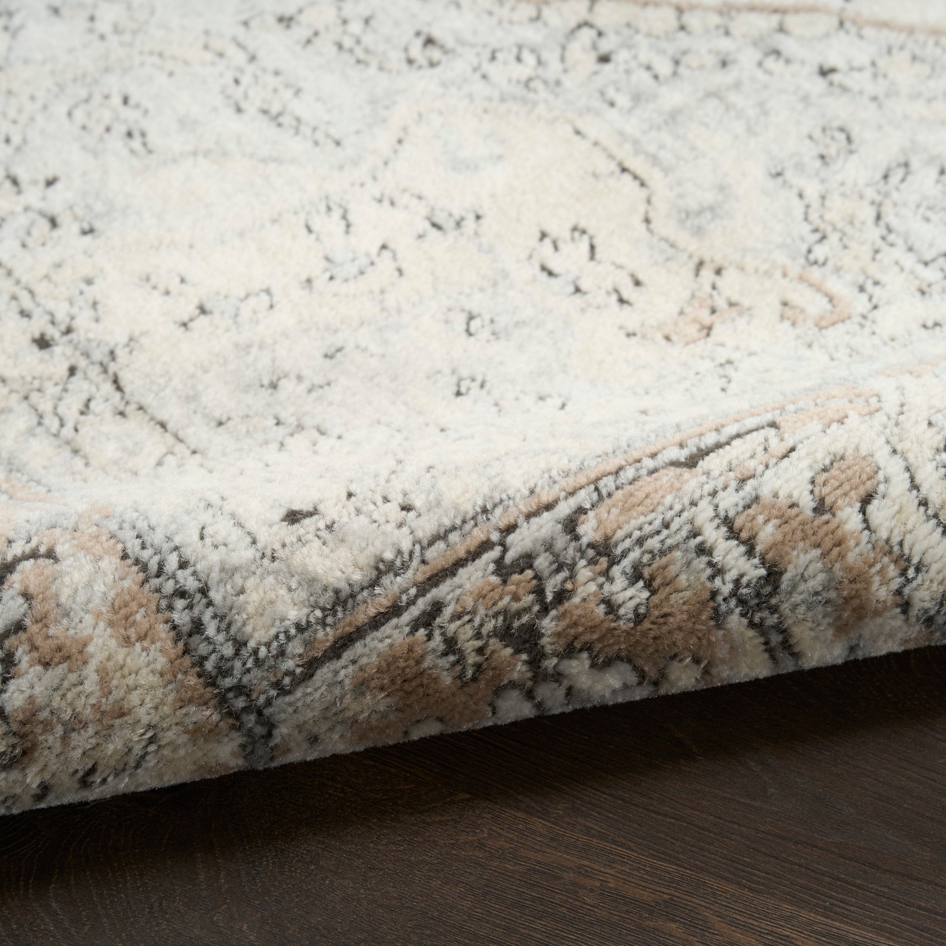 Nourison Home Quarry  Ivory Grey Taupe  Traditional