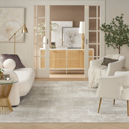 Nourison Home Glitz  Silver Grey  Contemporary