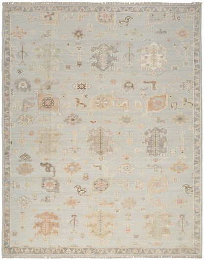 Nourison Home Whispers WHP03 Light Blue Traditional Hand Knotted Rug
