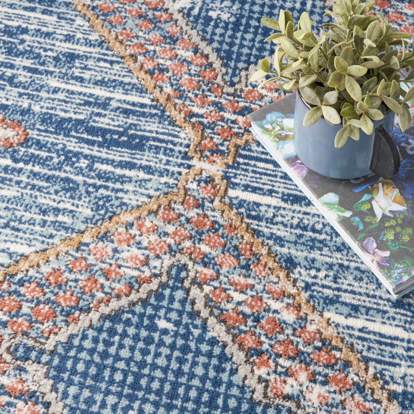 Nourison Home Quarry  Blue  Contemporary