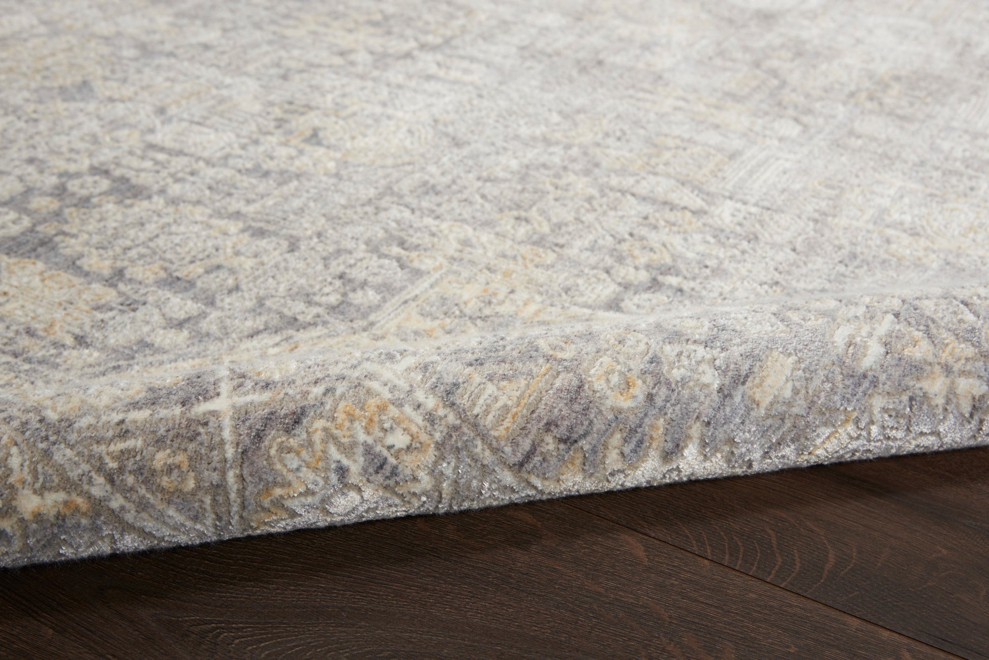Nourison Home Lustrous Weave  Grey Beige  