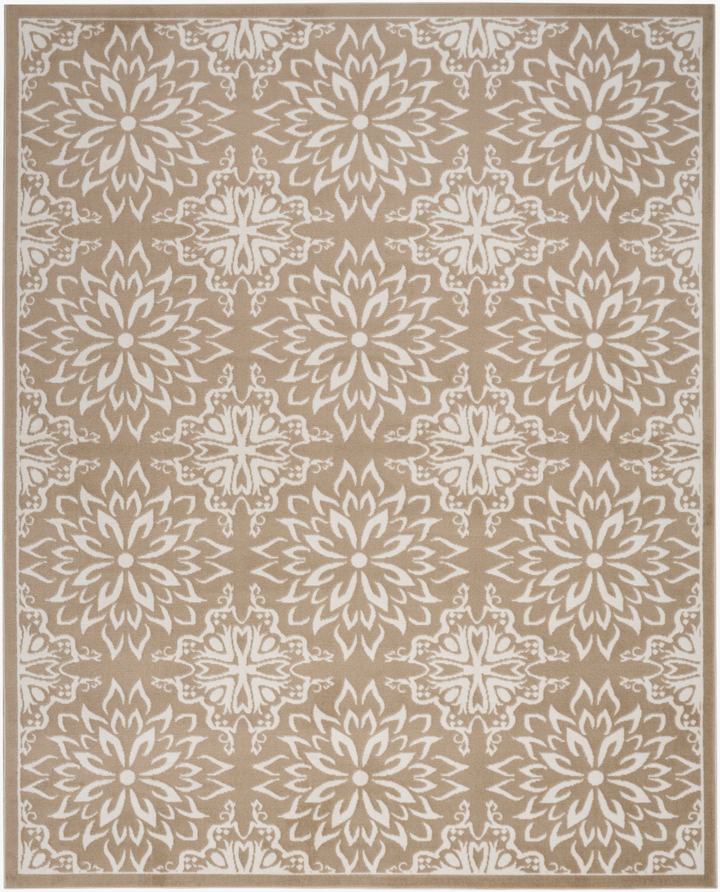 Nourison Home Jubilant JUB06 Taupe Transitional Power-loomed Rug