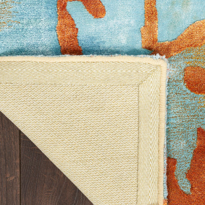 Nourison Home Prismatic  Gold Multicolor  Contemporary