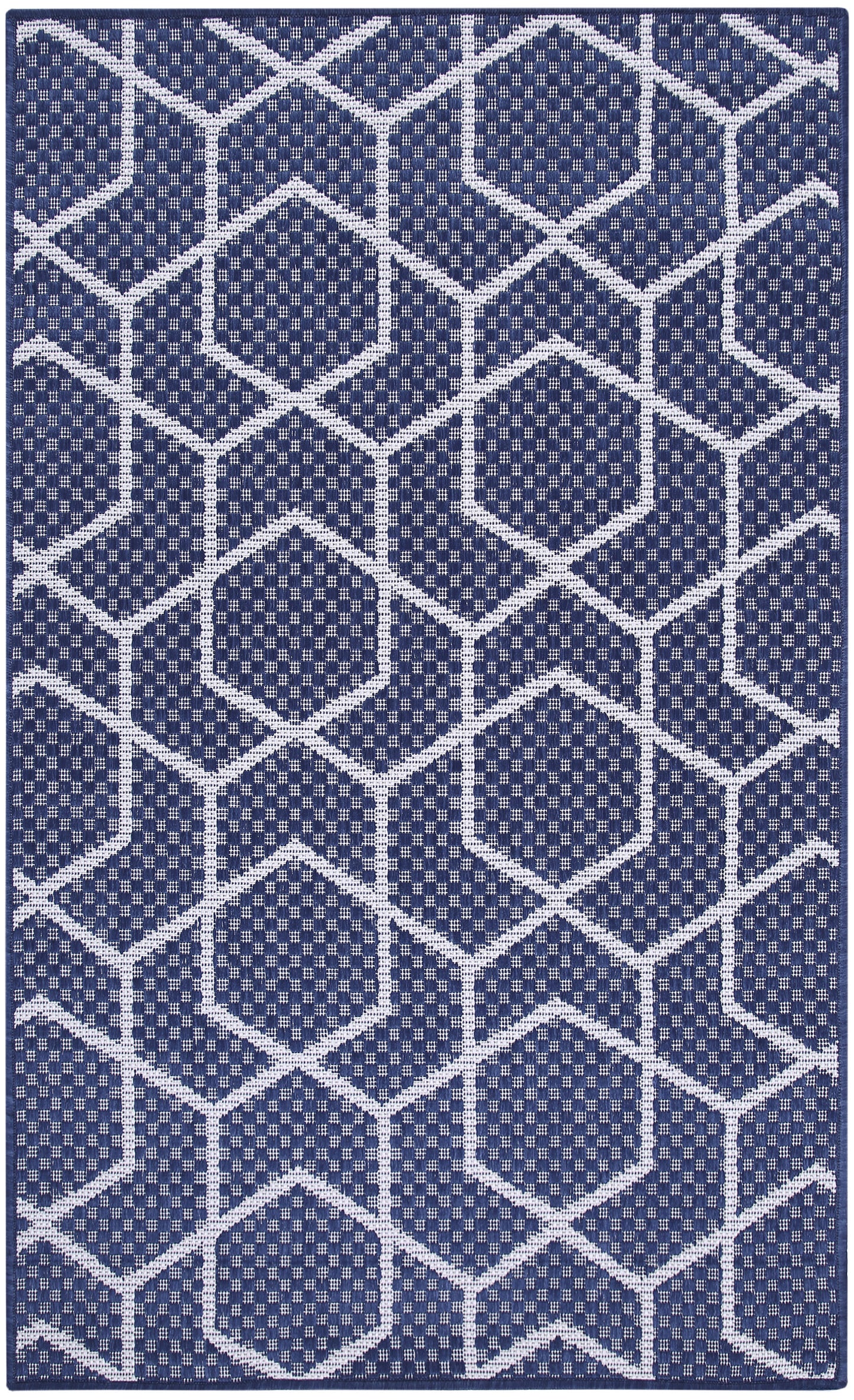 Nourison Home Horizon Indoor/Outdoor HOZ01 Navy Contemporary Power-loomed Rug