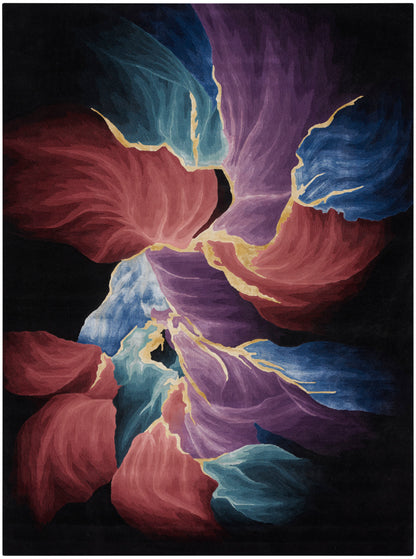 Nourison Home Prismatic PRS34 Black Contemporary Hand Tufted Rug