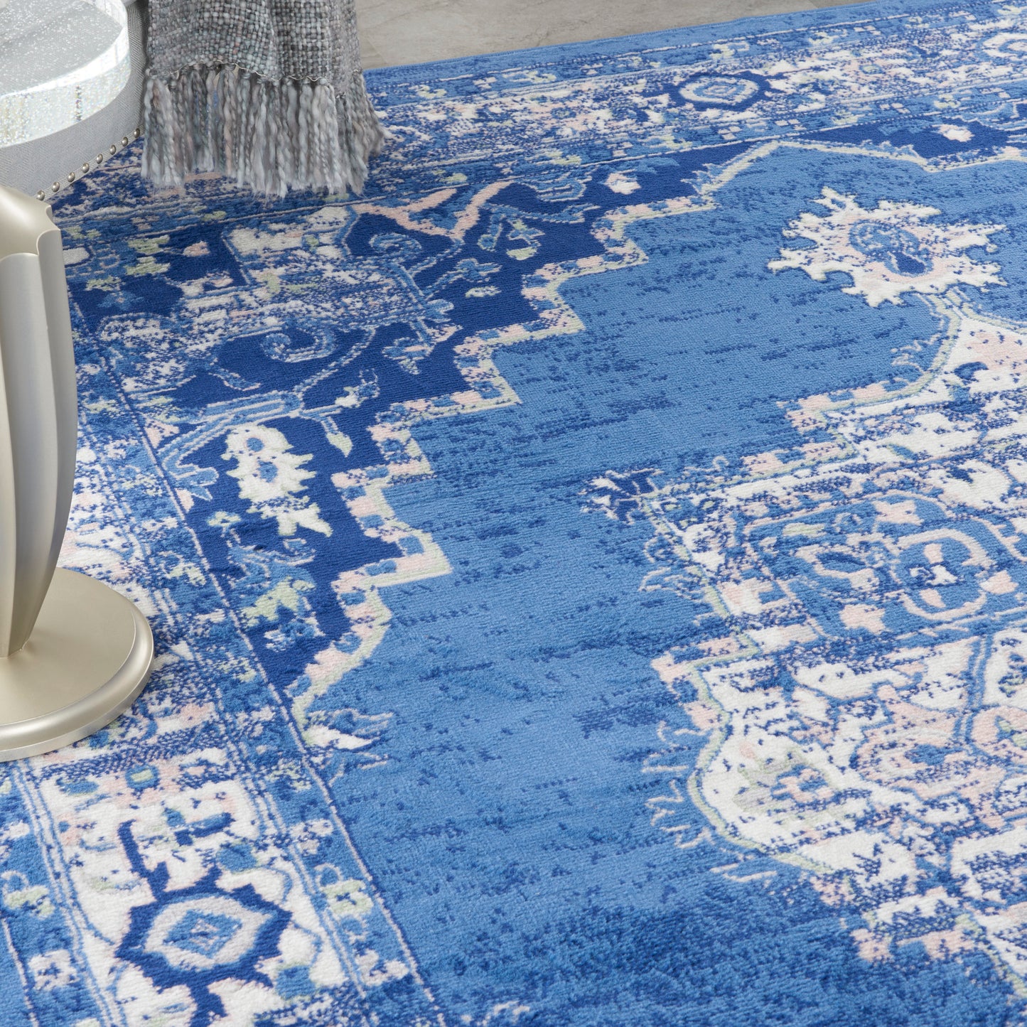 Nourison Home Whimsicle  Navy  Transitional