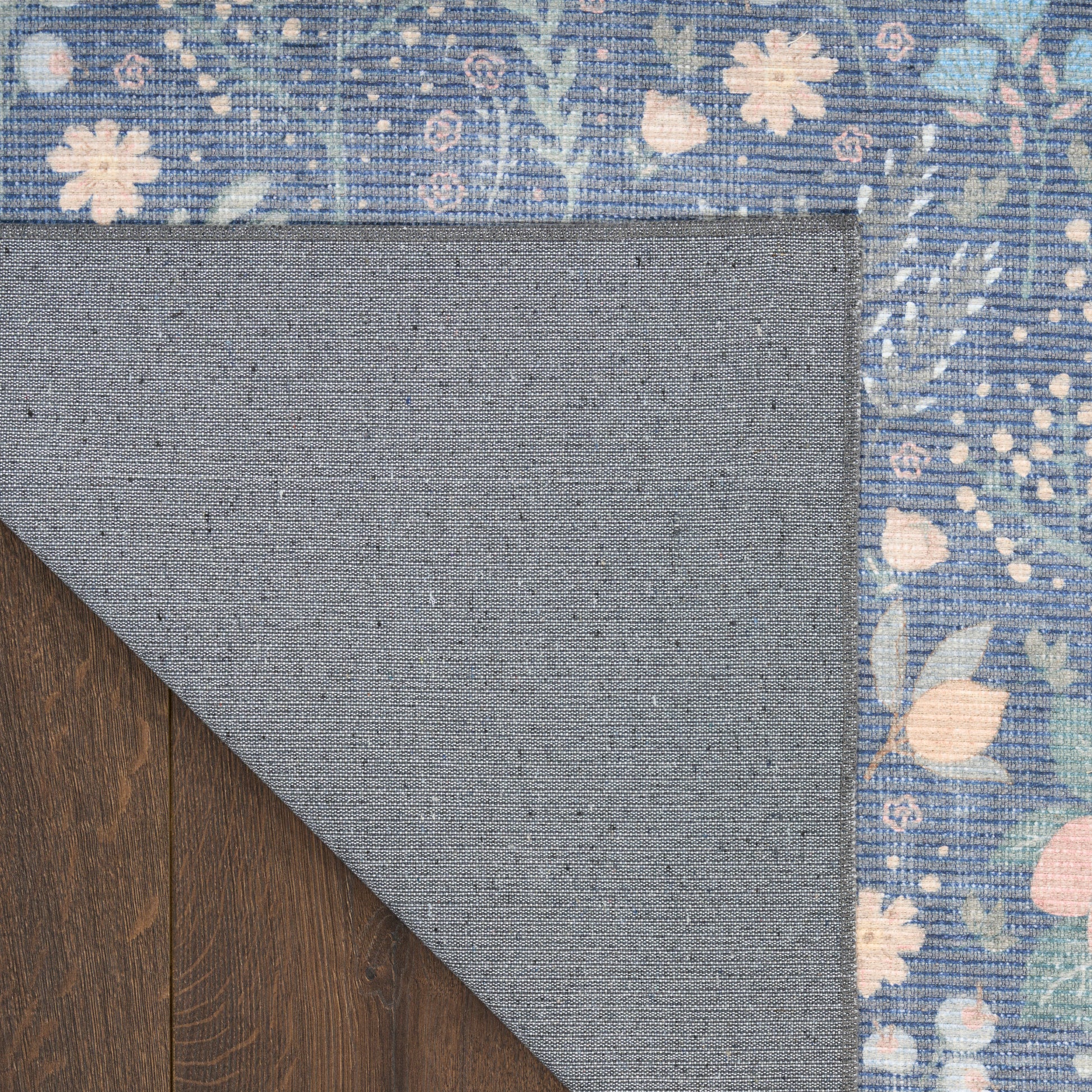 Nourison Home Botanical Washables  Blue Multicolor  Contemporary