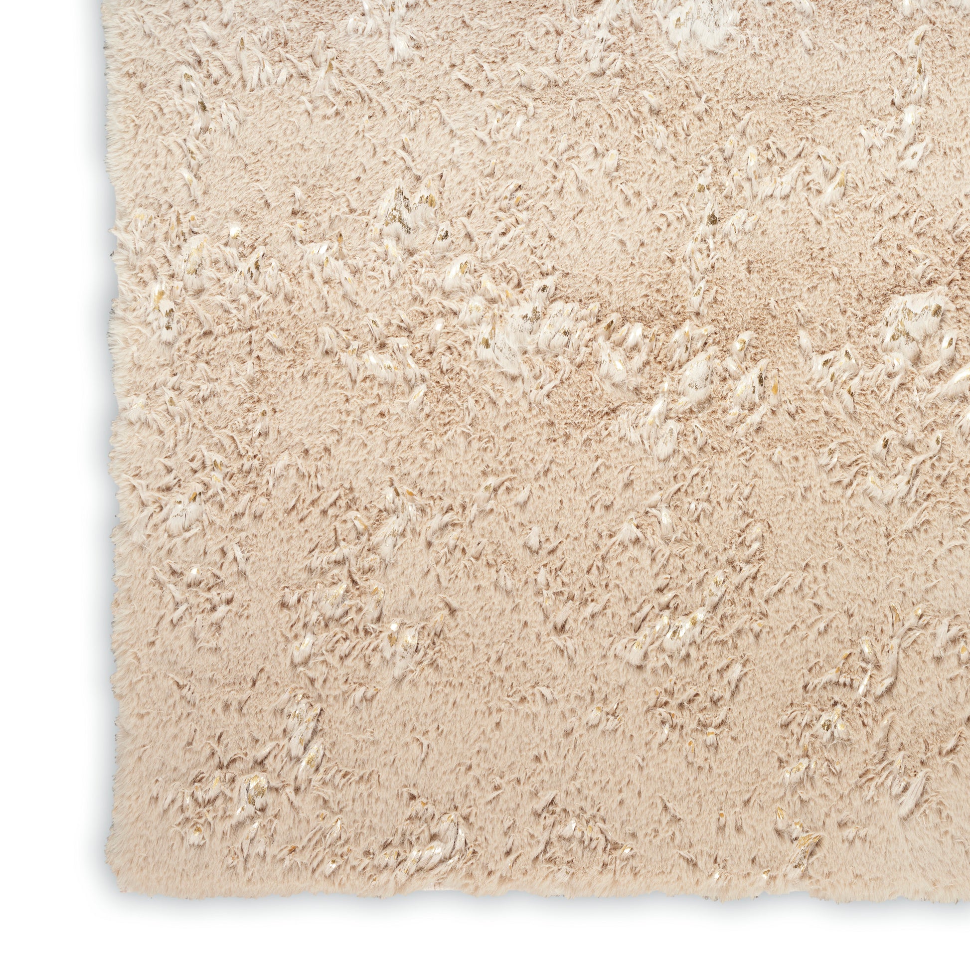 Nourison Home Cozy Shimmer  Beige Gold  Contemporary