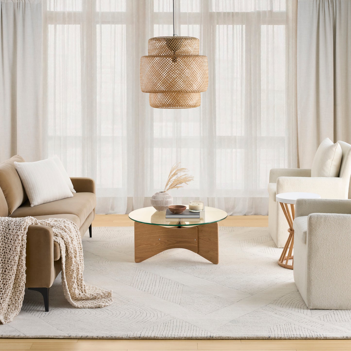 DKNY Pure Patterns  Ivory Grey  Contemporary